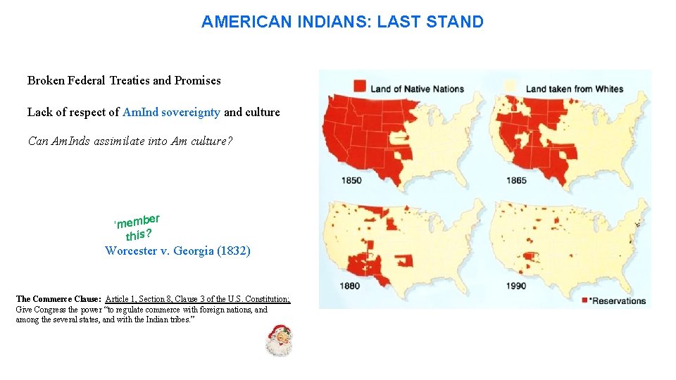 AMERICAN INDIANS: LAST STAND Broken Federal Treaties and Promises Lack of respect of Am.