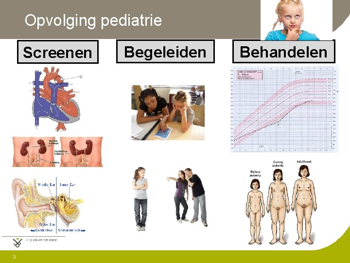 Opvolging pediatrie Screenen 3 Begeleiden Behandelen 