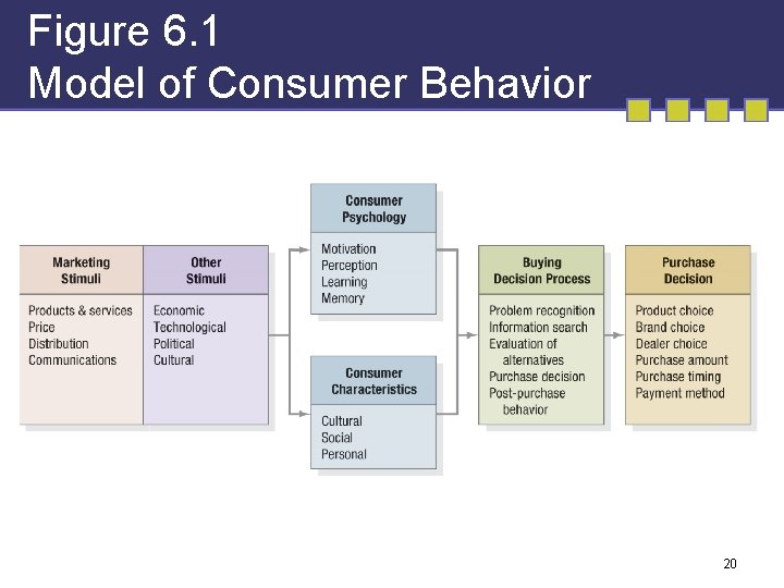 Figure 6. 1 Model of Consumer Behavior 20 