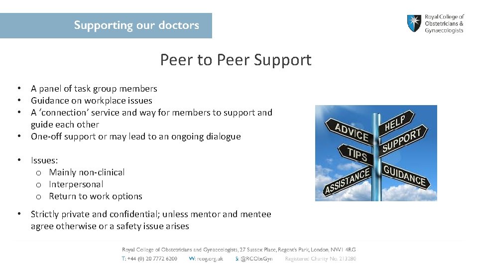 Peer to Peer Support of Good Complaint Handling • A panel of task group