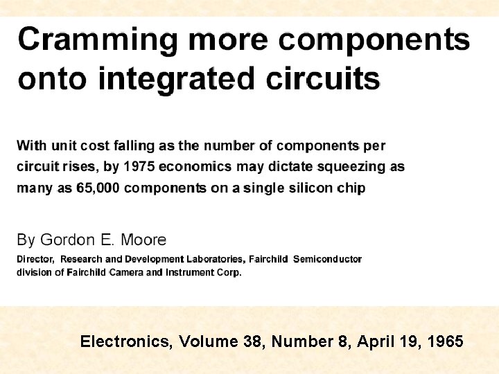 Electronics, Volume 38, Number 8, April 19, 1965 