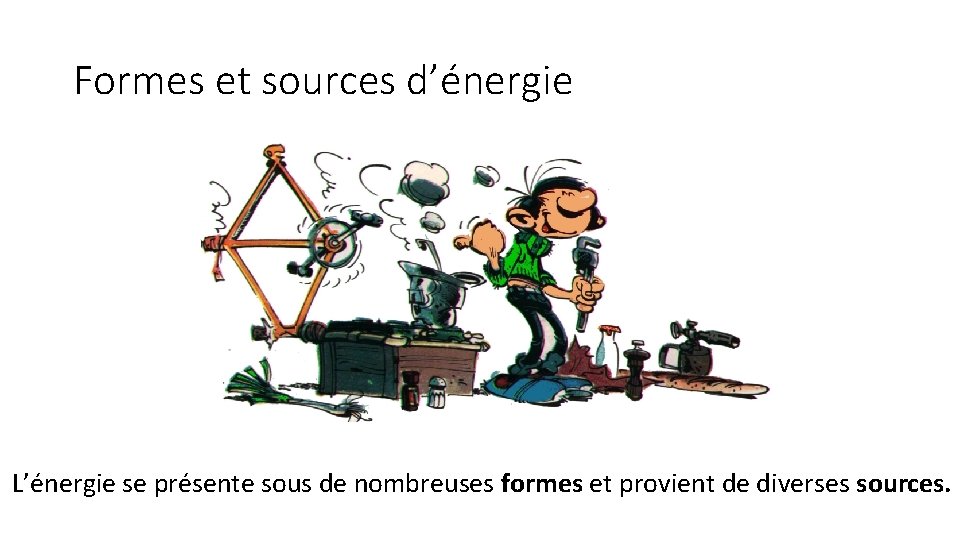 Formes et sources d’énergie L’énergie se présente sous de nombreuses formes et provient de