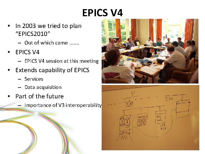 EPICS V 4 • In 2003 we tried to plan “EPICS 2010” – Out