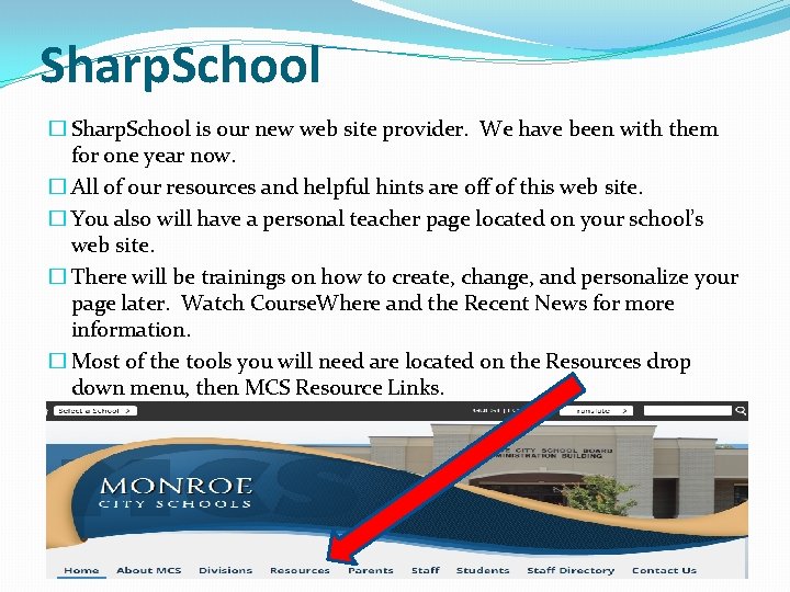 Sharp. School � Sharp. School is our new web site provider. We have been