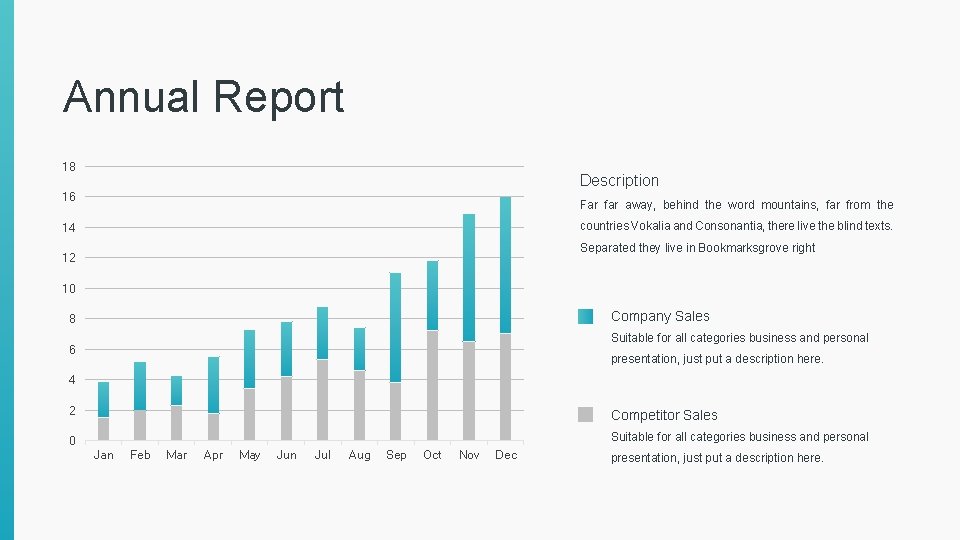Annual Report 18 Description 16 Far far away, behind the word mountains, far from Annual Report 18 Description 16 Far far away, behind the word mountains, far from