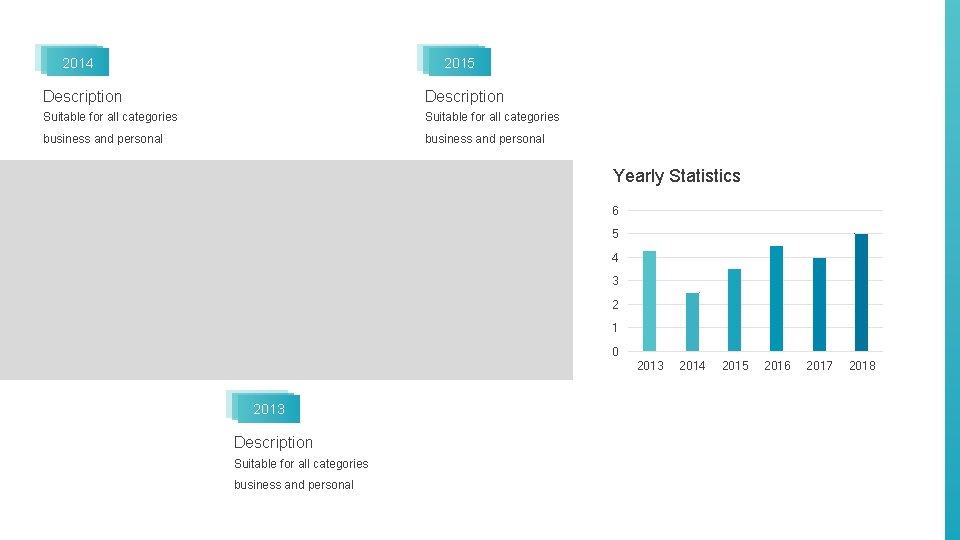 2014 2015 Description Suitable for all categories business and personal Yearly Statistics 6 5 2014 2015 Description Suitable for all categories business and personal Yearly Statistics 6 5
