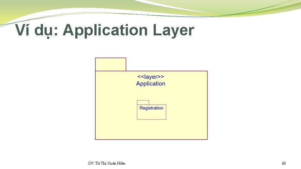 Ví dụ: Application Layer GV: Từ Thị Xuân Hiền 60 