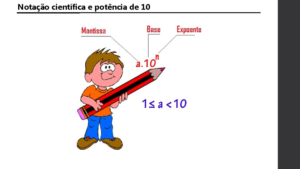 Notação científica e potência de 10 