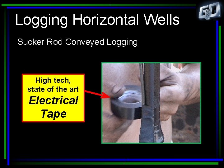 Logging Horizontal Wells Sucker Rod Conveyed Logging High tech, state of the art Electrical