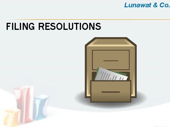 Lunawat & Co. FILING RESOLUTIONS 