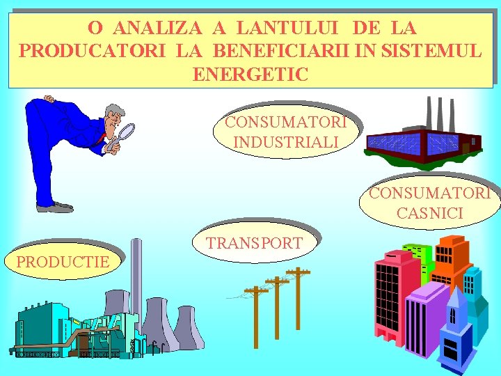 O ANALIZA A LANTULUI DE LA PRODUCATORI LA BENEFICIARII IN SISTEMUL ENERGETIC CONSUMATORI INDUSTRIALI