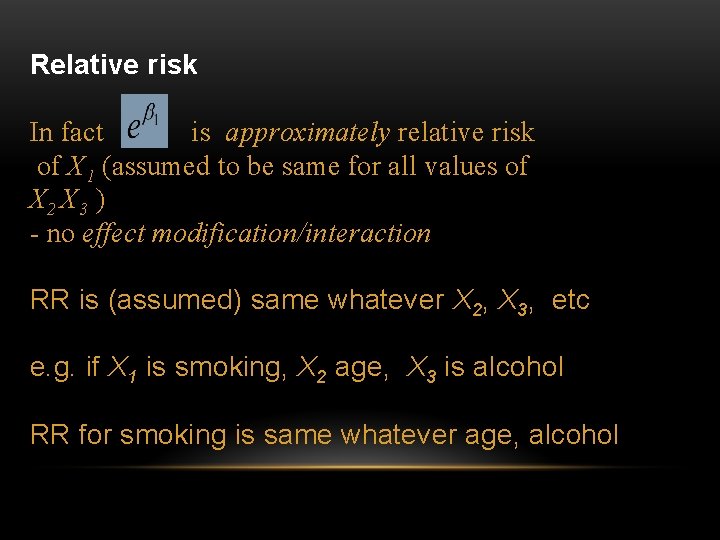 Relative Risk Simulation POPLHLTH 304 Regression modelling in Epidemiology Simon Thornley