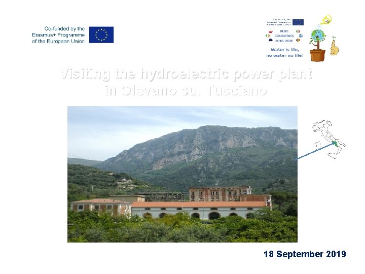 Visiting the hydroelectric power plant in Olevano sul Tusciano 18 September 2019 