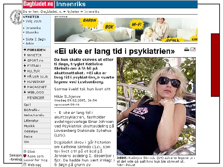 UNIVERSITETET I OSLO Seksjon for selvmordsforskning og -forebygging. UNIVERSITETET I OSLO Seksjon for selvmordsforskning og -forebygging.