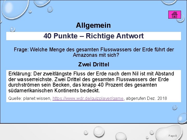 Allgemein 40 Punkte – Richtige Antwort Frage: Welche Menge des gesamten Flusswassers der Erde Allgemein 40 Punkte – Richtige Antwort Frage: Welche Menge des gesamten Flusswassers der Erde