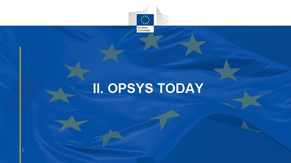 II. OPSYS TODAY 8 