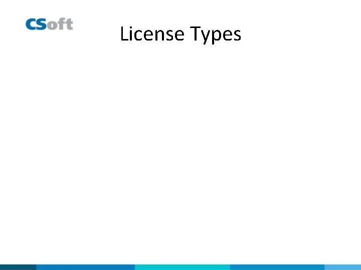License Types 