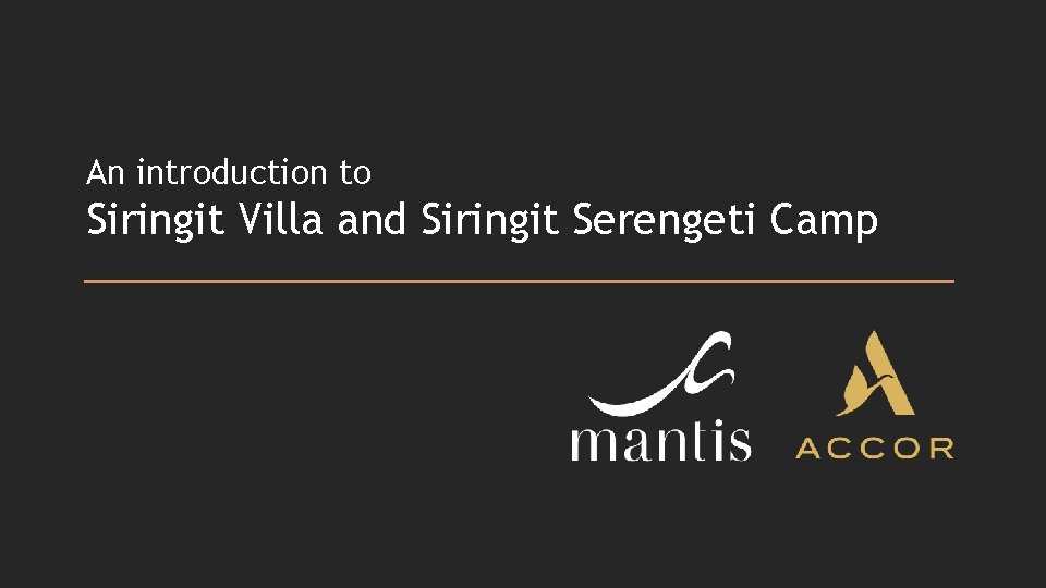 An introduction to Siringit Villa and Siringit Serengeti Camp An introduction to Siringit Villa and Siringit Serengeti Camp