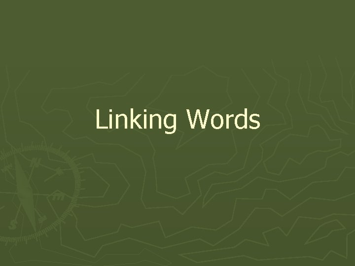 Linking Words 