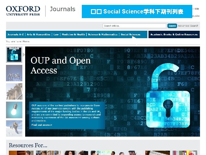 �� Social Science学科下期刊列表 30 Presentation name Presenter Name and Date 
