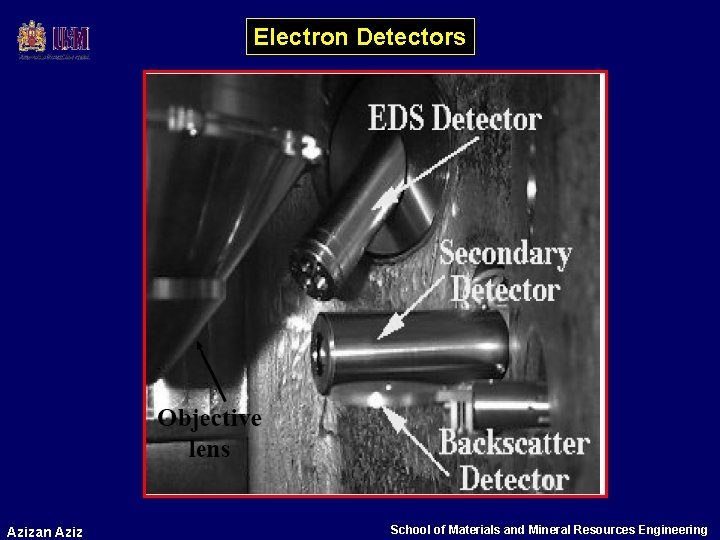 Electron Detectors Azizan Aziz School of Materials and Mineral Resources Engineering 
