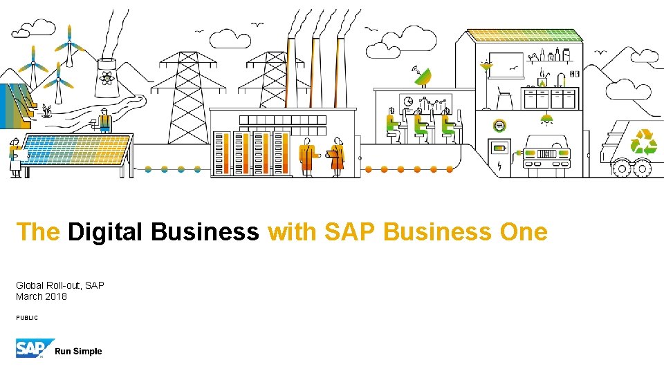 The Digital Business with SAP Business One Global Roll-out, SAP March 2018 PUBLIC 