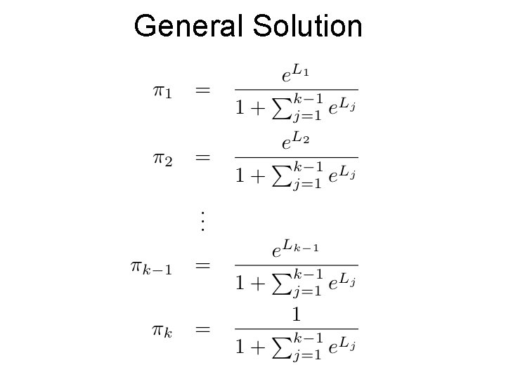 General Solution 