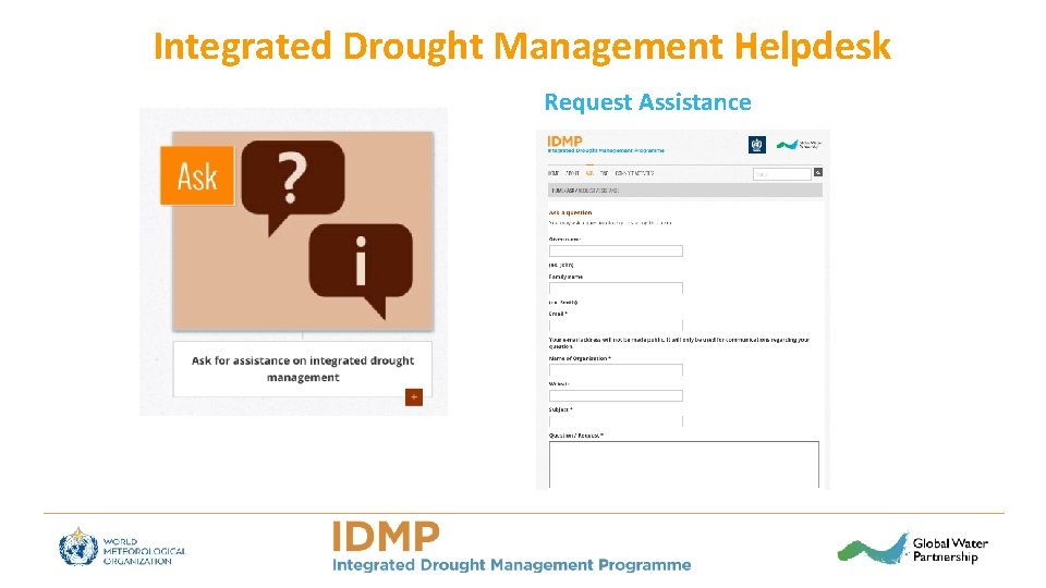 Integrated Drought Management Helpdesk Request Assistance 