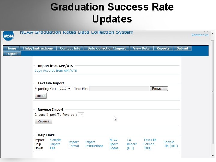 Graduation Success Rate Updates § More screenshots Graduation Success Rate Updates § More screenshots