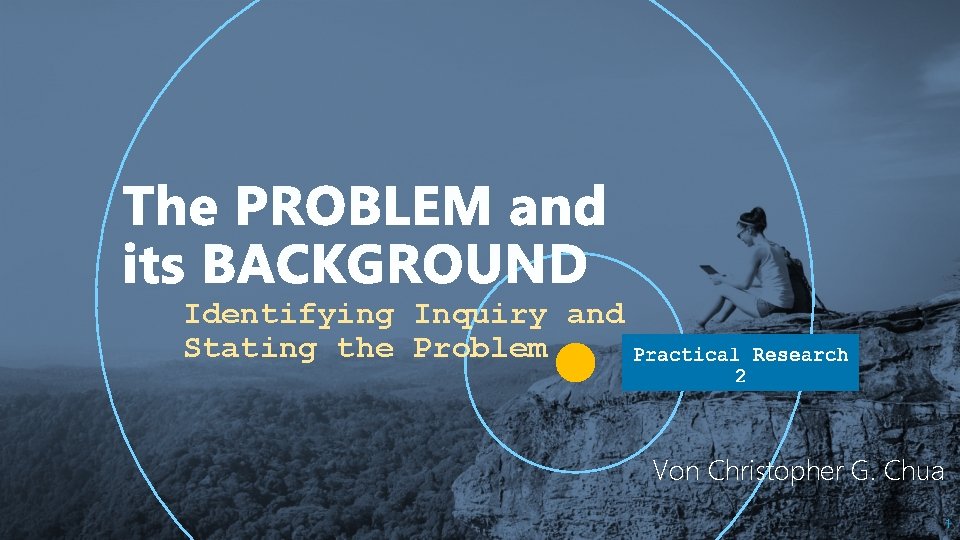 Identifying Inquiry and Stating the Problem Von Christopher G. Chua 1 