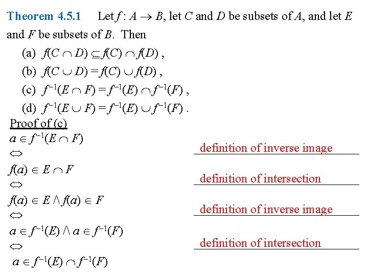 Definition Set Of X Is Let F A