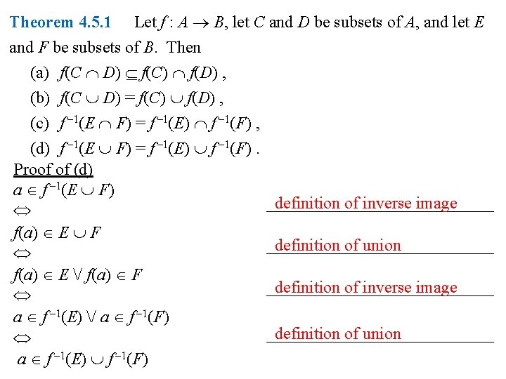 Definition Set Of X Is Let F A