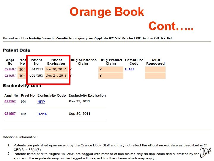 Orange Book Cont…. . 29 