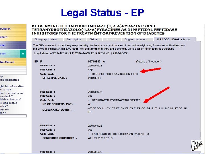 Legal Status - EP 55 