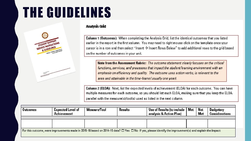 THE GUIDELINES 