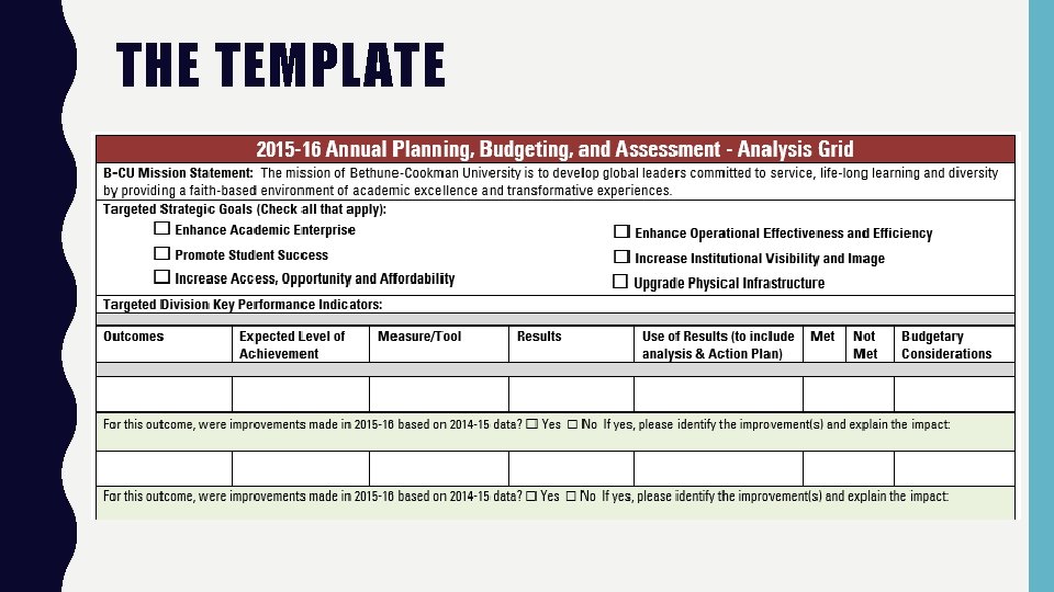 THE TEMPLATE 