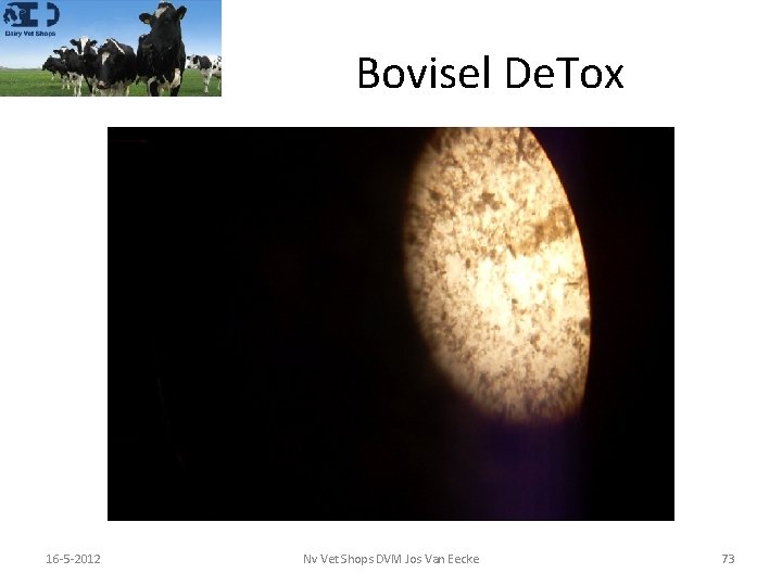 Bovisel De. Tox 5 -3 -2021 16 -5 -2012 Nv Vet Shops DVM Jos