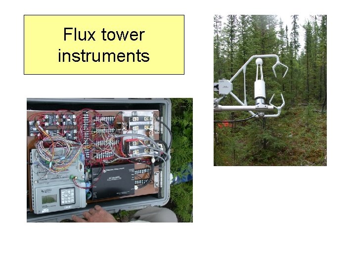 Flux tower instruments 