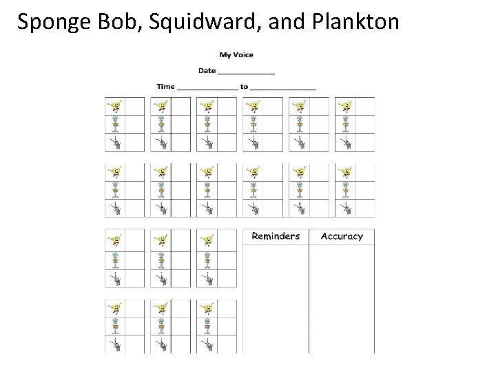 Sponge Bob, Squidward, and Plankton 