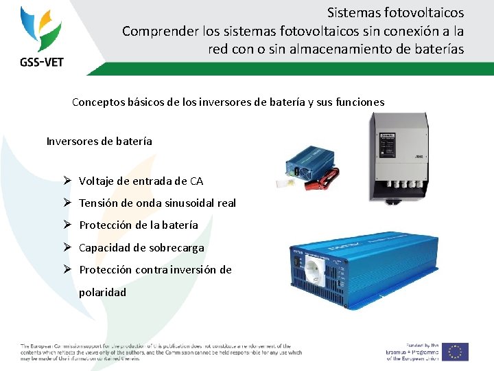 Sistemas fotovoltaicos Comprender los sistemas fotovoltaicos sin conexión a la red con o sin