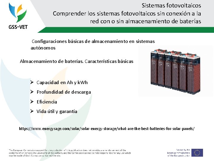 Sistemas fotovoltaicos Comprender los sistemas fotovoltaicos sin conexión a la red con o sin