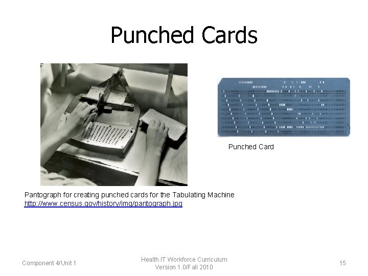 Punched Cards Punched Card Pantograph for creating punched cards for the Tabulating Machine http: