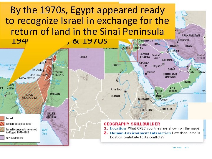 Since its 1970 s, creation in 1947, By the Egypt appeared ready Israel was