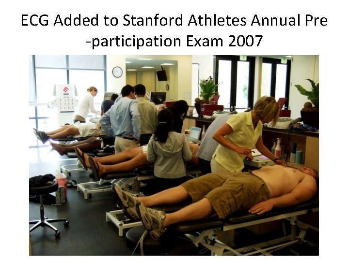 ECG Added to Stanford Athletes Annual Pre -participation Exam 2007 