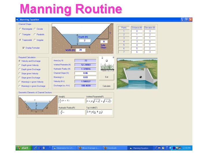 Manning Routine 