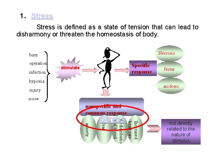 1．Stress is defined as a state of tension that can lead to disharmony or