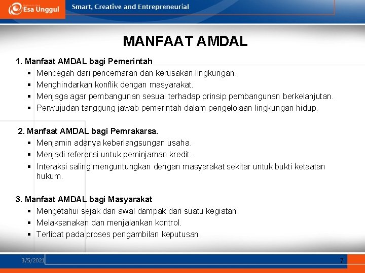Jelaskan Manfaat Amdal Bagi Pemerintah Pemrakarsa Dan Masyarakat Studi Indonesia