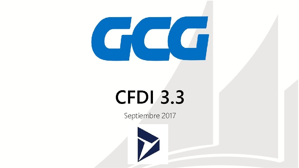 CFDI 3. 3 Septiembre 2017 