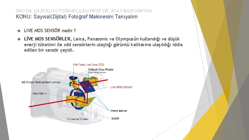 SAYISAL (DİJİTAL) FOTOĞRAFÇILIK// PROF. DR. ATA YAKUP KAPTAN KONU: Sayısal(Dijital) Fotoğraf Makinesini Tanıyalım LIVE