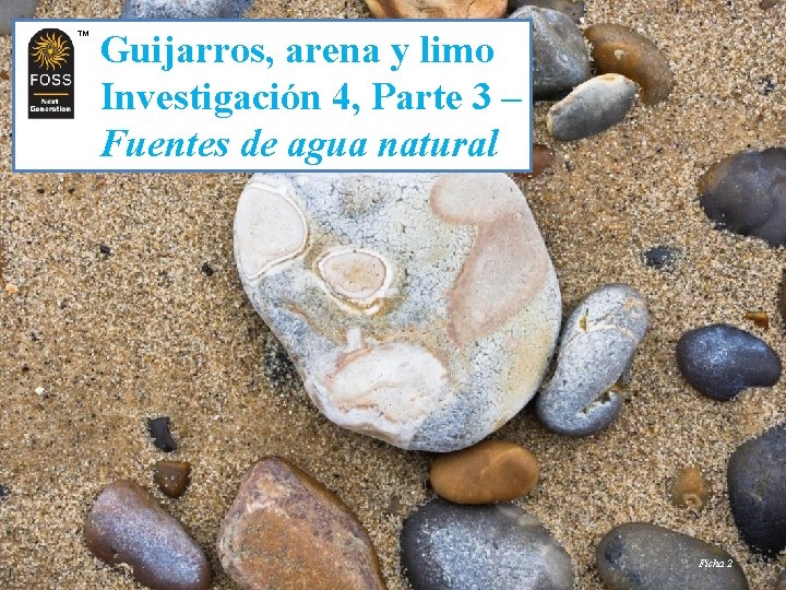 TM TM Guijarros, arena y limo Investigación 4, Parte 3 – Fuentes de agua